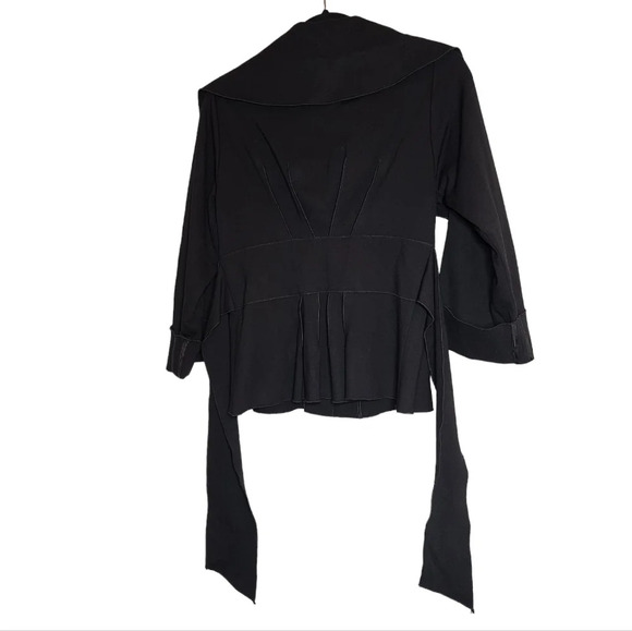 Theory ponte attached waist tie button up jacket - Picture 6 of 17